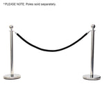 elumen8 Rope Black Velvet Chrome Barrier Series
