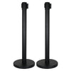 elumen8 Black Pole and Strap Retractable Barriers