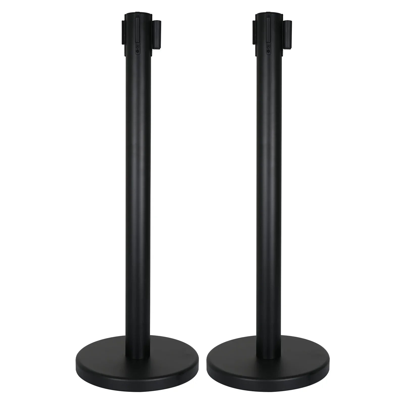 elumen8 Black Pole and Strap Retractable Barriers