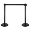 elumen8 Black Pole and Strap Retractable Barriers