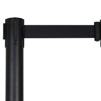 elumen8 Black Pole and Strap Retractable Barriers
