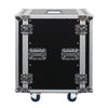 Elumen8 16U rack flight case with wheels and removable lids