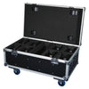 Elumen8 8 Way Spectra Par flight case with four castors