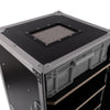 Elumen8 6 Drawer Storage Flight Case with six plastic drawers and four castors
