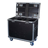 Elumen8 2 Way Titan Beam T3 flight case with two equipment compartments and accessory compartment