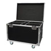 Equinox 4 Way Fusion Reflecta flight case with four fixture compartments
