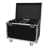 Equinox 4 Way Fusion Reflecta flight case with four fixture compartments