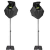 2 x Equinox Merlin 80w Multi Gobo Effect Light With Stands