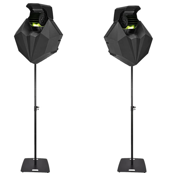 2 x Equinox Merlin 80w Multi Gobo Effect Light With Stands