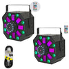 2 x Equinox Hornet 4 - in - 1 LED Effect Light with Remote Control With DMX Cable
