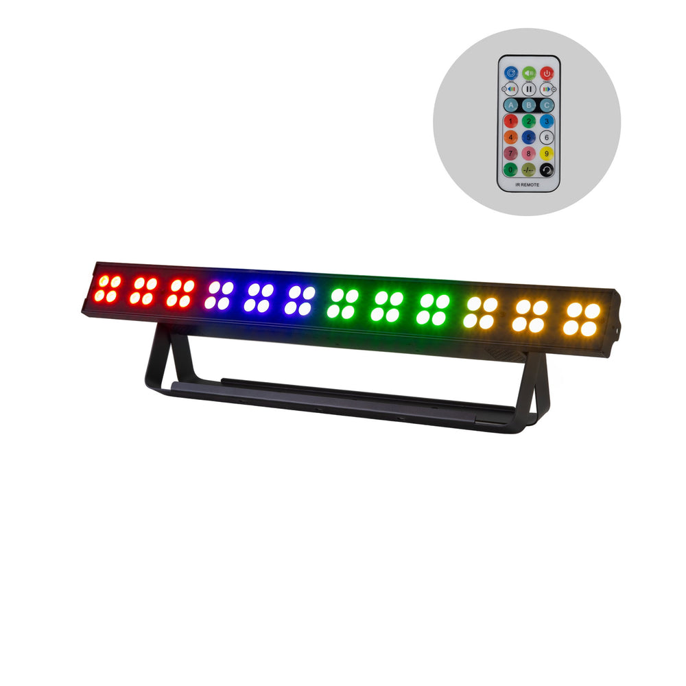 Equinox Quad Blox XL RGBWW LED lighting unit with bracket