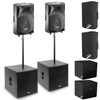 FBT JMaxX 112A Speaker & SUBline 118SA Subwoofer Package with Bags