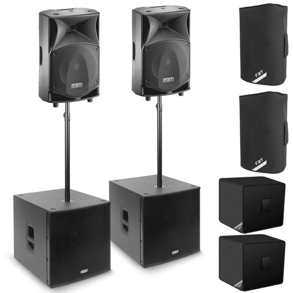 FBT JMaxX 112A Speaker & SUBline 118SA Subwoofer Package with Bags