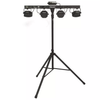 Algam Lighting FLORIDABAR-II 4-in-1 Light Stand RGB LED and FX Projectors Set with IR Remote