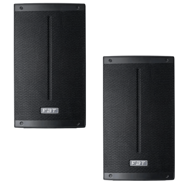 Two FBT X-Lite 108A 8 inch active speakers
