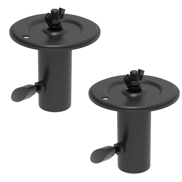 2 x Ultimax 35mm Speaker Stand Lighting Support Adaptor Top Hat