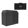 Ultimax DJBoothPro DJ Booth with Black and White Scrim and Carry Bags