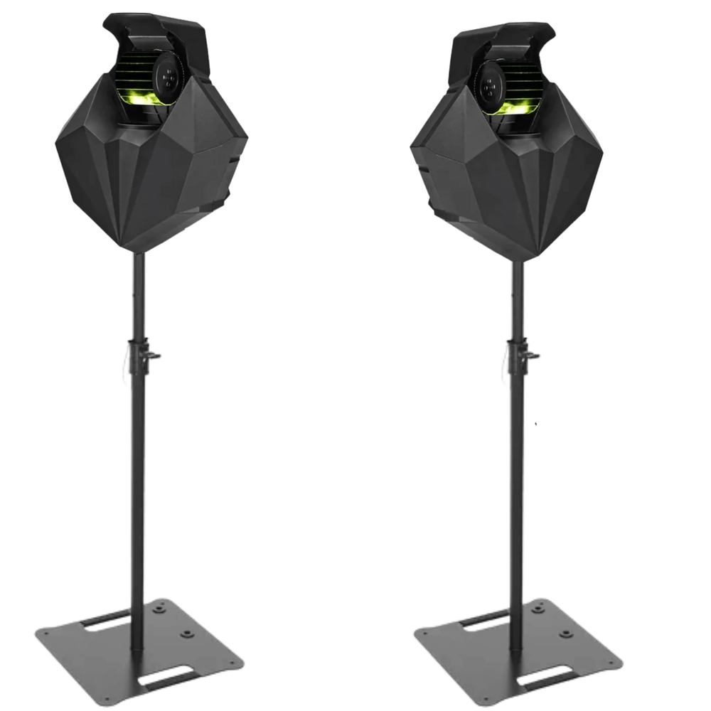 2 x Equinox Merlin 80w Multi Gobo Effect Light With Stands