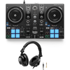 Hercules DJControl Inpulse 200 MkIII DJ controller with Hercules HDP DJ60 headphones