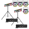 2 X Chauvet DJ GigBar 3 ILS 3-in-1 Lighting System With FX Par 6 Par Cans