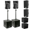 FBT JMaxX 110A Speaker & Subline 112sa Active Subwoofer with Covers Bundle