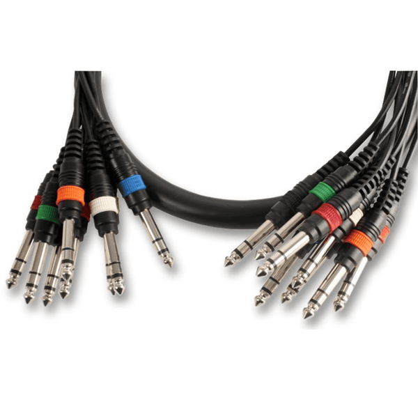 Pulse 8-Way Stereo Jack to Jack 6.35mm Loom 5m