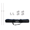 Ultimax DJ Booth Pole Kit White with Top Hats for Combi Booth