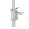 Ultimax DJ Booth LP WH White  Lighting Pole with Top Hats and Carry Bag