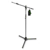 Gravity MS 4322 B Microphone Stand with Folding Tripod Base and 2 - Point Adjustment Telescoping Boom