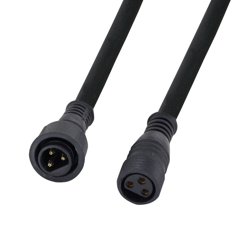 LEDJ 10m Hydralock IP65 DMX male to female cable