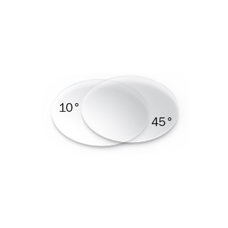 LEDJ Event Spot replacement lens set with 10° and 45° lenses and lens clip