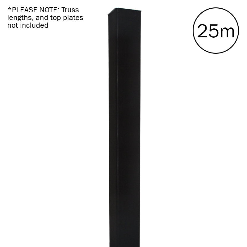 LEDJ Black 25.0m quad truss sleeve/sock with Velcro strip