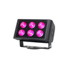 LEDJ Spectra Flood Q6 exterior fixture with RGBW LEDs and integral mounting brackets