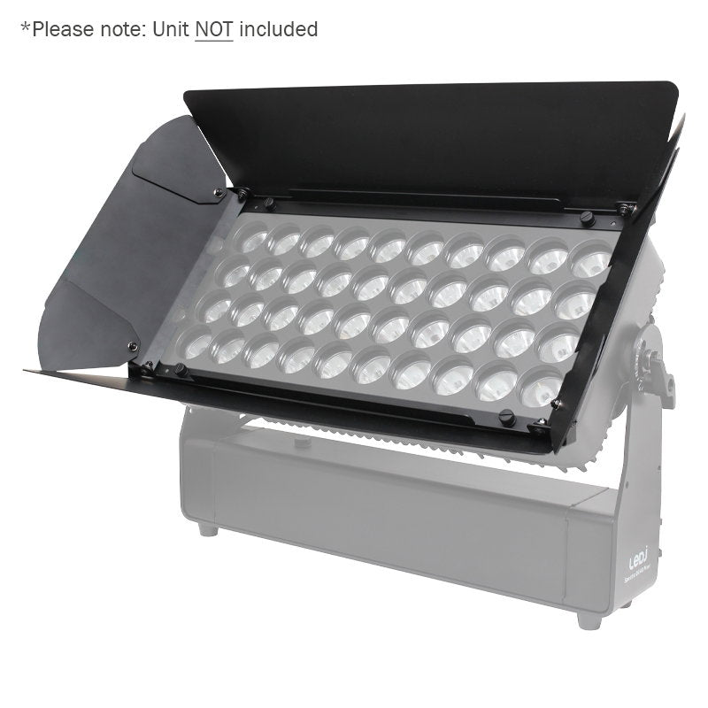 LEDJ Spectra QX40 Pixel exterior fixture barn door