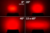 LEDJ Spectra QX40 Pixel 15° x 60° lens diffuser