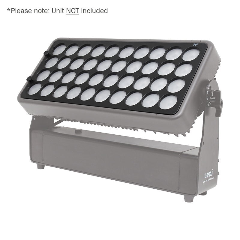 LEDJ Spectra QX40 Pixel Exterior Fixture 90-degree lens diffuser