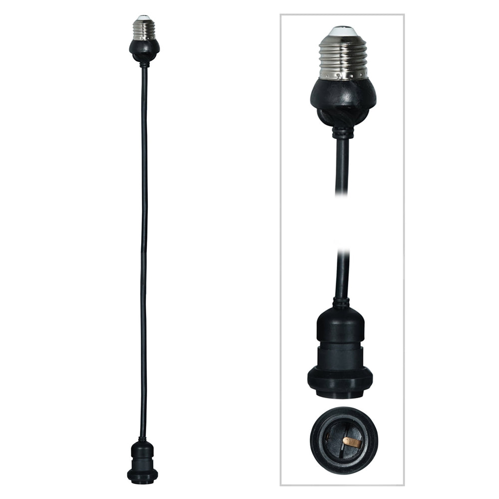 LEDJ 2.0m ES festoon pendant with E27 lamp holder