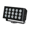 LEDJ Spectra Flood Q15HEX exterior fixture with OLED display and mounting brackets