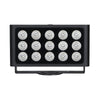 LEDJ Spectra Flood Q15HEX exterior fixture with OLED display and mounting brackets