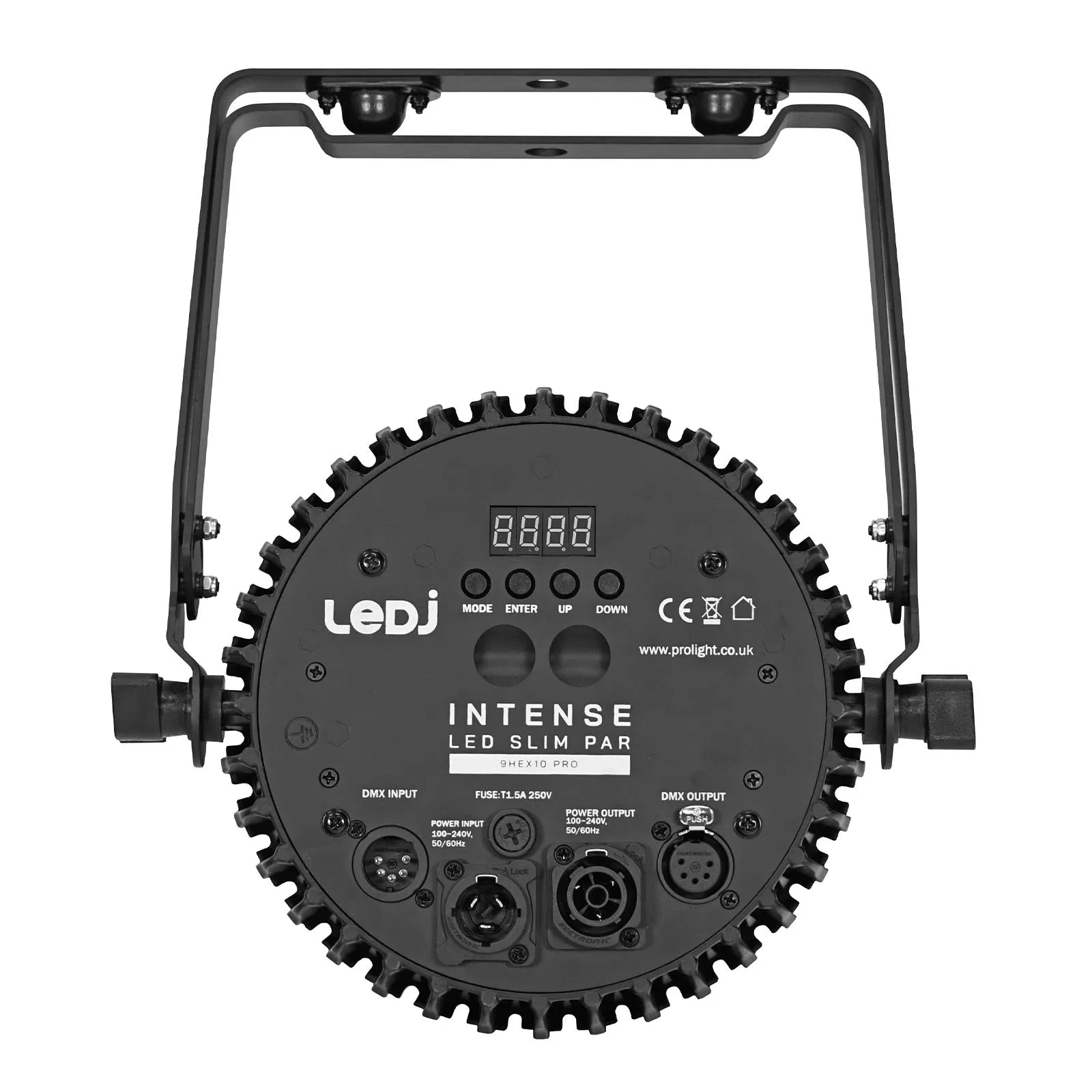 LEDJ 9HEX10 RGBWAUV Pro Intense LED Slim Par Can