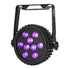 LEDJ Intense RGBLCM-UV PRO LED Slim PAR with omega clamp