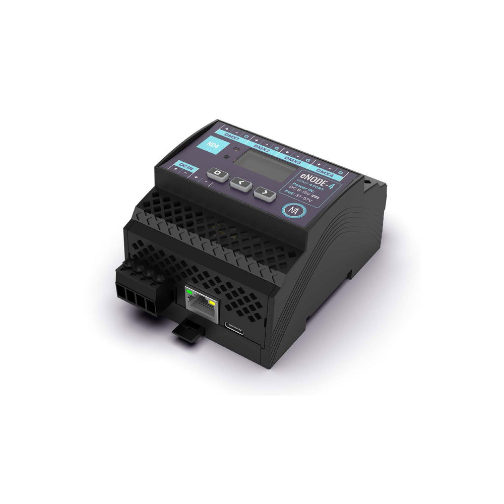 Nicolaudie Architectural eNODE-4 ArtNet Node DIN-rail DMX node