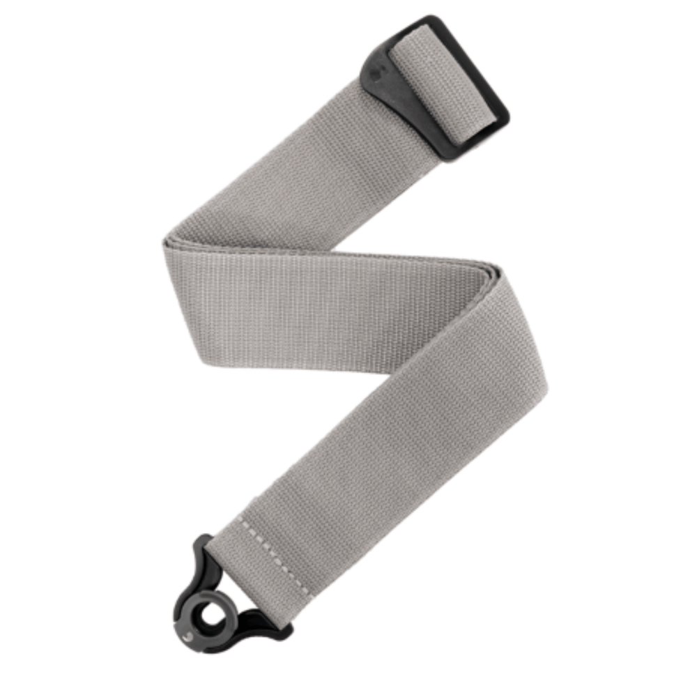 D'Addario PWSAL405 grey auto lock polypro guitar strap