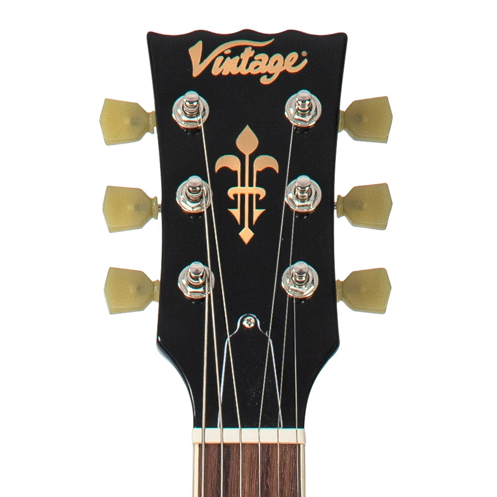 Vintage V100P ReIssued Electric Guitar Boulevard Black