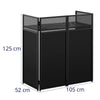 Ultimax DJ Combi Booth with Carry Bag With Black and White Lycra