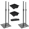 2 x Ultimax UTX524 Black 2.4M Square Base 35mm Stands with Extra Poles & Bags