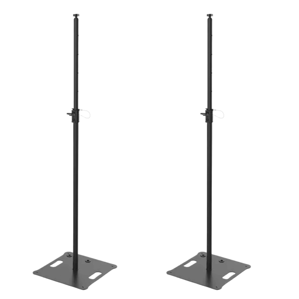 Ultimax UTX524 Black Square Base Floor Stands with M10 Lighting Fitting