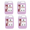 4 x Showgear 5L High Density Fog Smoke Fluid - waterbased liquid for fog machines, double distilled and chemical-free.