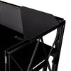 Equinox Truss Booth XL matt black large DJ booth with black acrylic panels