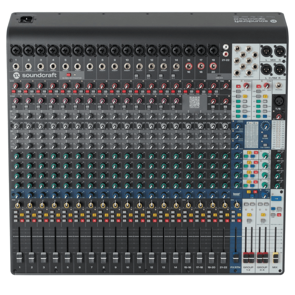 Soundcraft Signature Plus 22 Analog Mixer with Lexicon Effects and USB-C